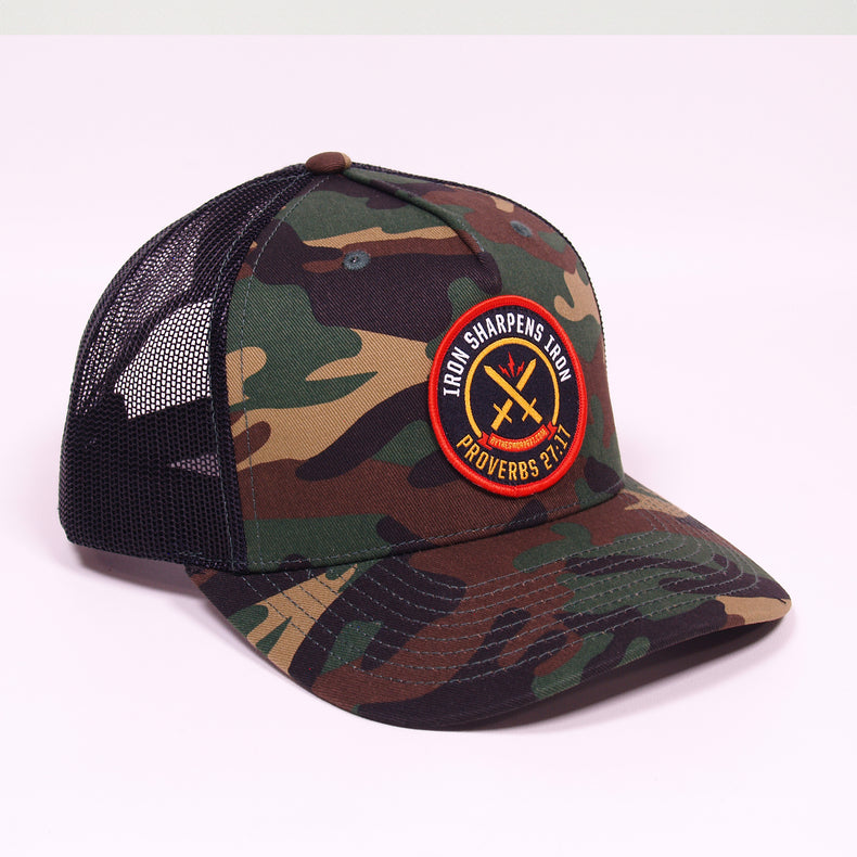PROVERBS 27:17 IRON SHARPENS IRON - CAMO -